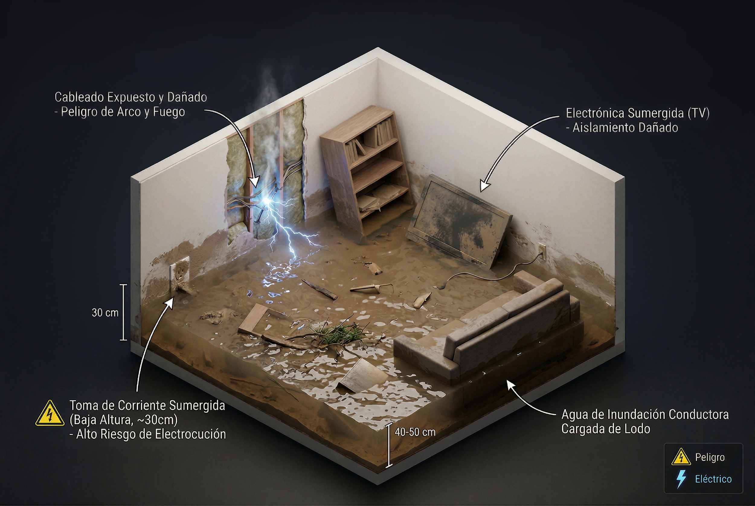 Vulnerabilidad eléctrica en viviendas ante desastres naturales